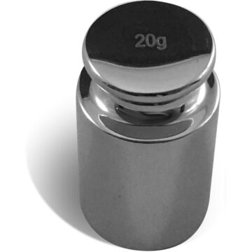 PROCISION 20g Weight, 304 SS, OIML F1 Accuracy +/- 0.25 mg