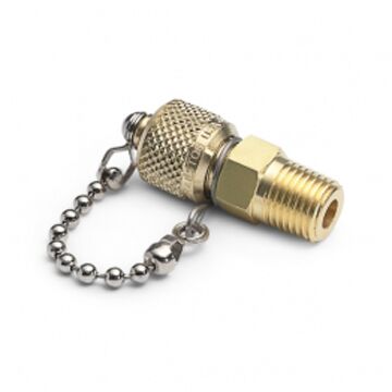 Ralston Instruments QTFT-4MB1 1/2" male NPT x male Quick-test with check-valve Adapter