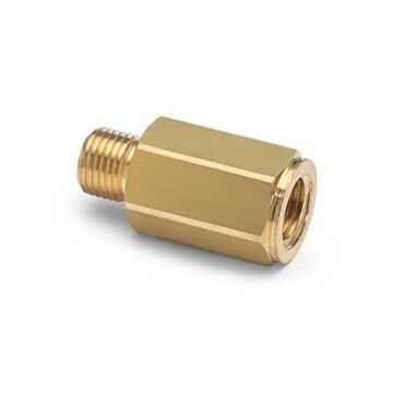 Ralston Instruments QTHA-1FB0-RT 1/8" Female BSPT x Male Quick- Test, No Check Valve, Brass Adapter