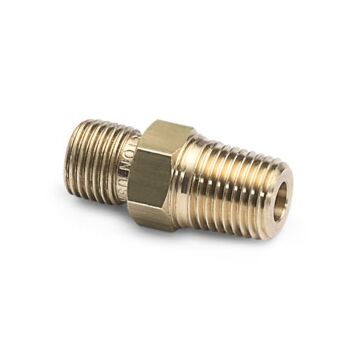 Ralston Instruments QTHA-2MB1-RT 1/4" male BSPT (ISO 7/1) x male QT, with check-valve, Brass Adapter
