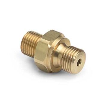 Ralston Instruments QTHA-3MB0-RS 3/8" MaleBSPP (ISO228/1) x Male QT, no check valve, Brass Adapter