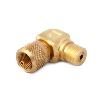 Ralston Instruments QTHA-HCBL Male Quick-test x Female Quick-test 90 Degree Elbow Adapter