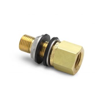 Ralston Instruments QTHA-HFBB-2F 1/4" female NPT x male Quick-test bulkhead union, Brass Adapter