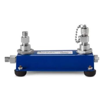 Ralston Instruments MF2S-QM 2-Port Manifold with Quick-test Connections, 5K PSI/350bar, 316SS