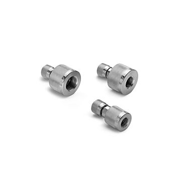 Ralston Instruments QTHA-2FSA-RG-QD 1/4" Female BSPP Quick-disconnect x Female Quick-test, Stainless Steel Adapter