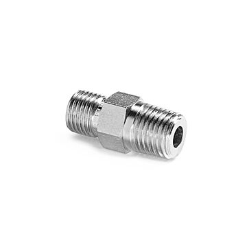 Ralston Instruments QTHA-2MS0-VT 1/4" male NPT x male Quick-test, no check-valve, Stainless Steel, Viton seals adapter