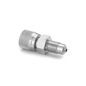 Ralston Instruments QTHA-2MSA-MP Medium Pressure x Female Quick- test Adapter, Stainless Steel