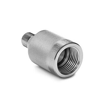 Ralston Instruments QTHA-5FSF-QD 5/8" female 37 degree flare (AN/JIC -10) x male Quick-test adapter, S.S