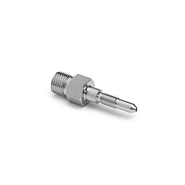 Ralston Instruments QTHA Honeywell 1/4" -28UNF x Male Quick-test, no Check-valve, Stainless Steel Adapter