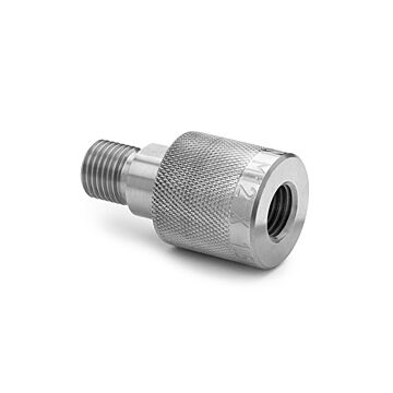 Ralston Instruments QTHA-MFS0-1215-QD 12x1.5mm Female Quick-connect x Male Quick-test, Stainless Steel Adapter
