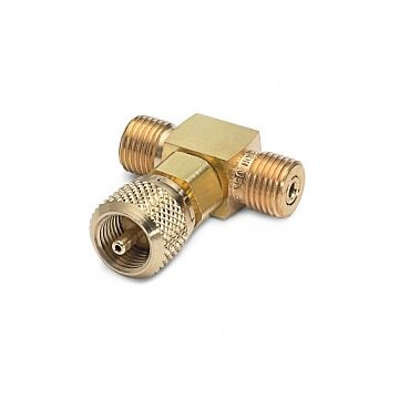Ralston Instruments QTHA-HHCB Hose Tee, Brass