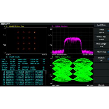 Siglent SSA3000XR-WDMA Digital Modulation Analysis: ASK, FSK, MSK, PSK, QAM