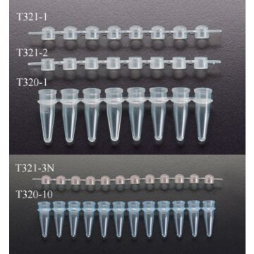 Simport 0.2mL Strips of 8 Tubes, natural, pack/125 strips, without cap