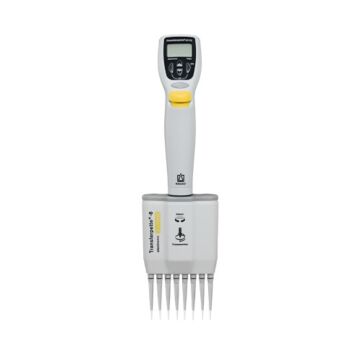 BrandTech Scientific Transferpette Electronic, Adjustable Volume, 8 Channel, Motorized, Pipette, 5 - 100 uL