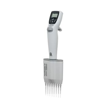 BrandTech Scientific Transferpette Electronic, Adjustable Volume, 8 Channel, Motorized, Pipette, 0.5 - 10 uL