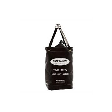 Tuff Bucket TB-121222PV  12" x 12" x 22" Square / rectangle 150lb Capacity, Black Vinyl Tool Bag