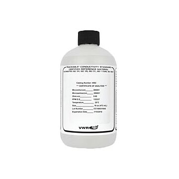 VWR Scientific 23226-650 Conductivity Solution,10umIsopropyl,Alcohol,Pk/6,D/S only