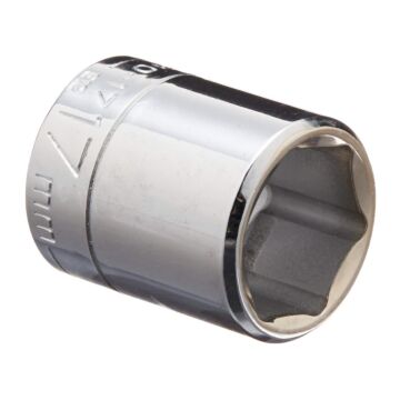 Wright Tool Company 30-17MM 17mm,3/8"Dr.,6 Pt.Std.Metric Socket