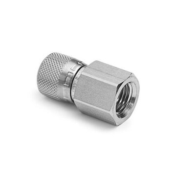 Ralston Instruments XTHA-2FSA 1/4" female NPT x female Quick-test XT, Stainless Steel Adapter
