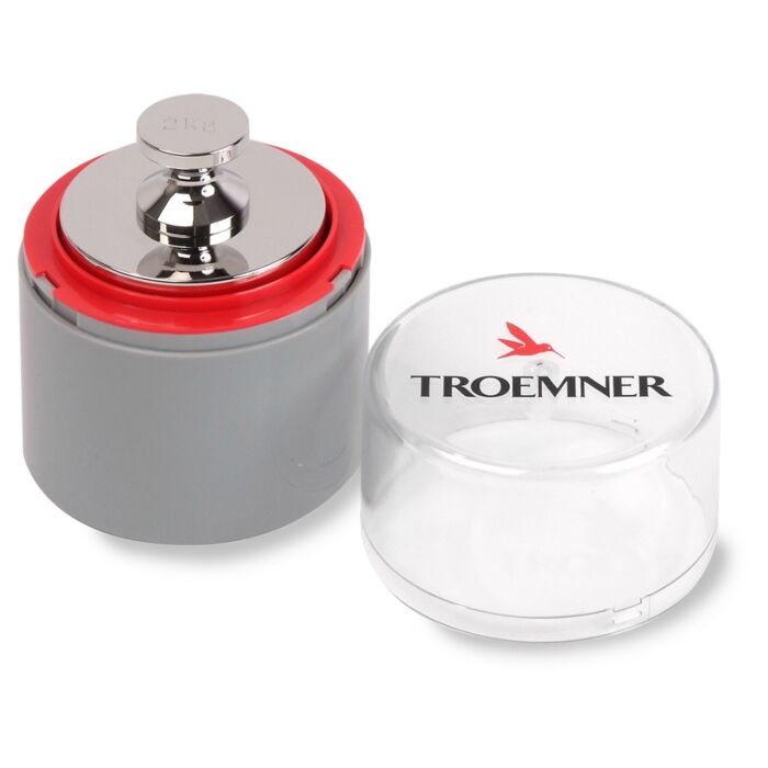 Troemner 7012-1T 2kg Analytical Precision Class 1 Weight, Traceable Certificate