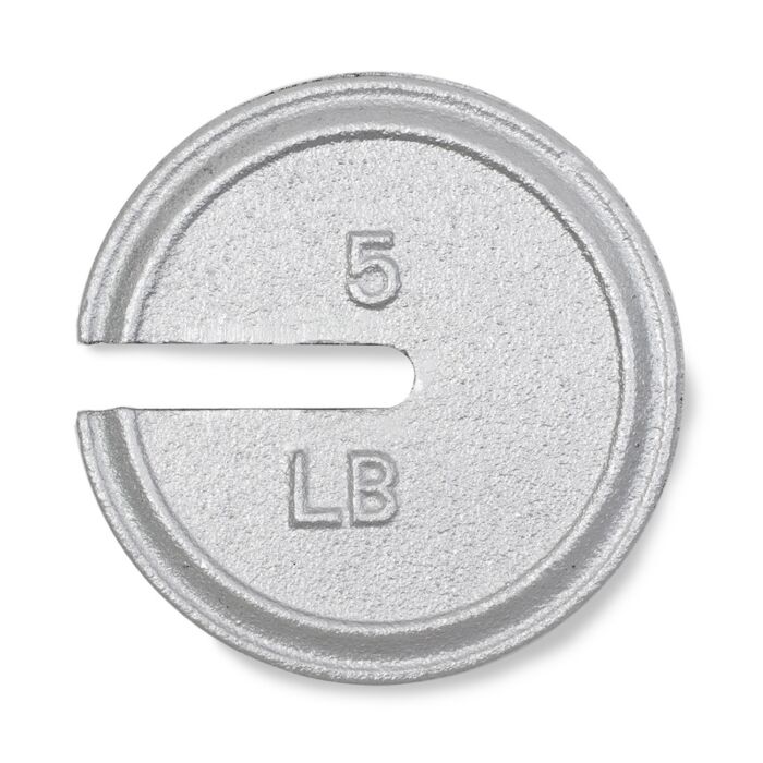 Troemner 9492W 5lb Class F Cast Iron Slotted Weight with Traceable Certificate