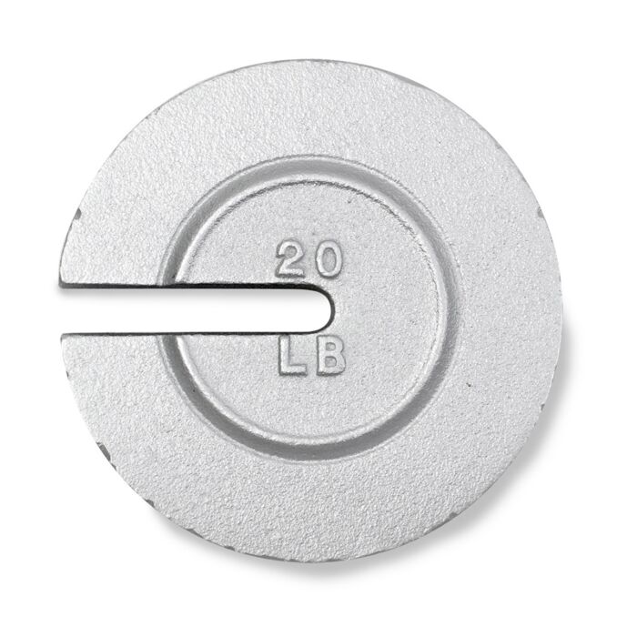 Troemner 9496W 20lb Class F Cast Iron Slotted Weightwith NVLAP Certificate