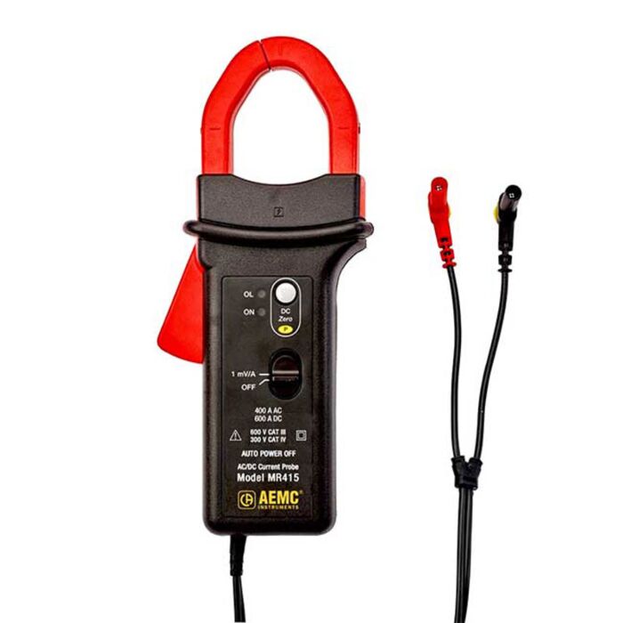 AEMC Instruments MR415 AC/DC Current Probe 400AAC, 1mV/A and 600ADC,1mV/A