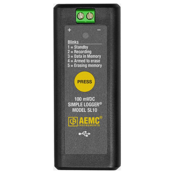 AEMC Instruments SL10 Simple Logger Model SL10 (voltage, 100mVDC)