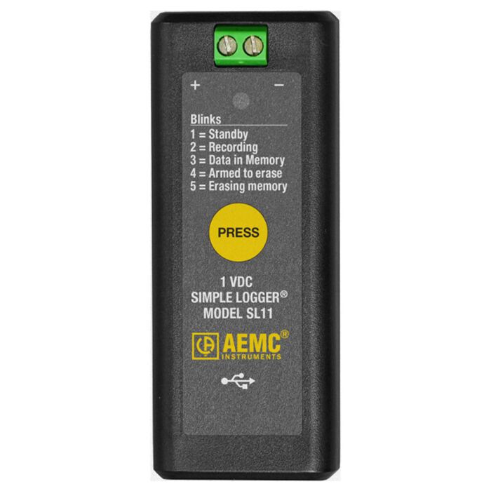 AEMC Instruments SL11 Simple Logger Model SL11 (voltage, 1 VDC)