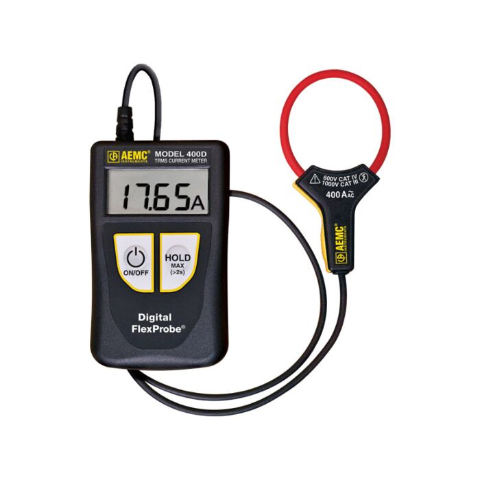 AEMC Instruments 400D-24 Digital FlexProbe w/6ft Lead (TRMS, 4AAC, 40AAC, 400AAC)