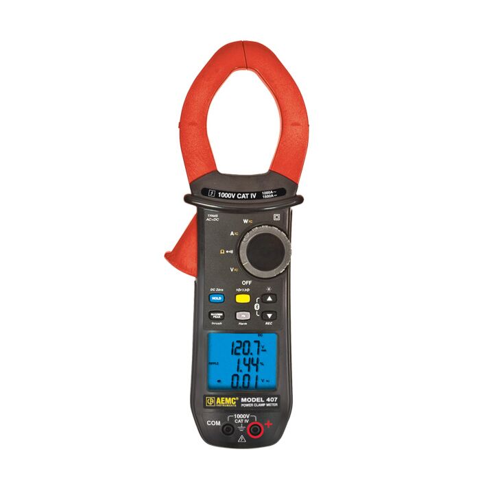 AEMC 407 Power Clamp-On Meter 1000V CAT IV Rated