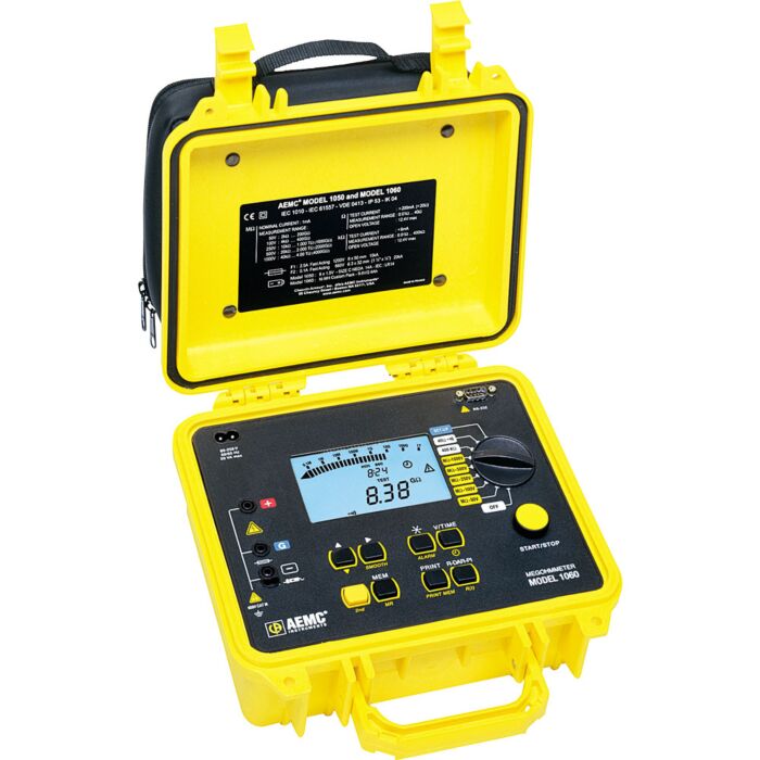 AEMC Instruments 1060 Digtal Megohmmeter, 50/100/250/ 500/1,000V