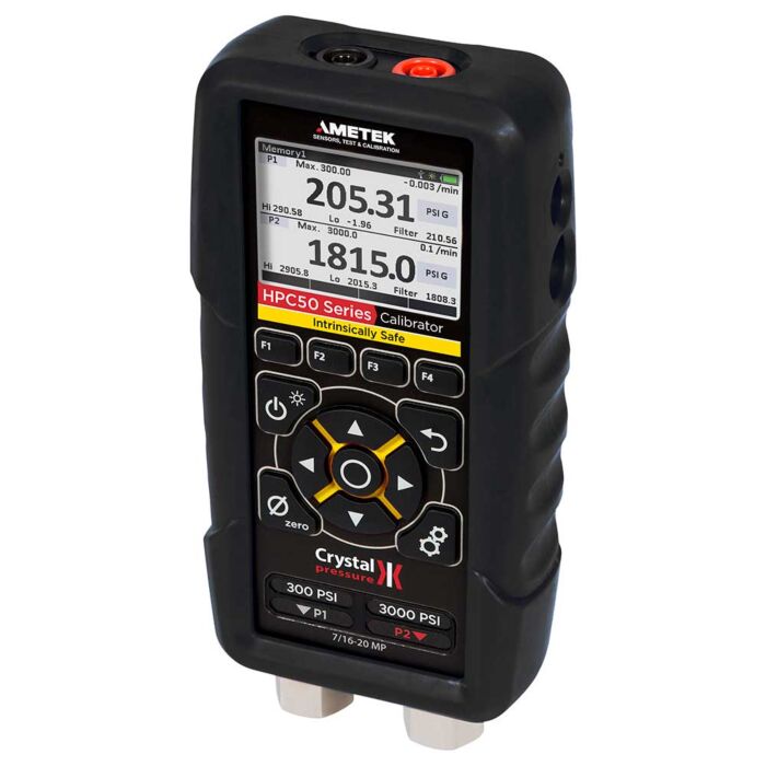 Crystal HPC52-300PSI-3KPSI Digital Pressure Calibrator Dual Sensor 300 & 3000 psi