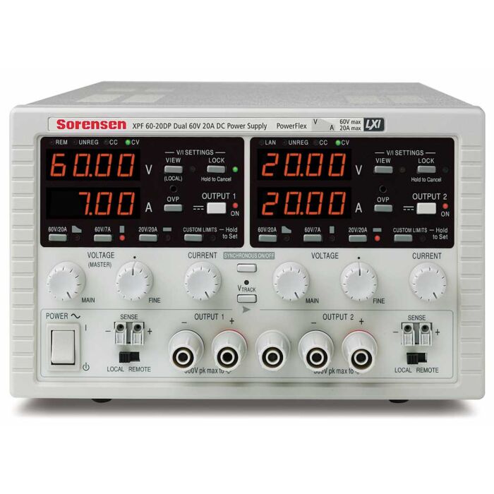 AMETEK Programmable Power Sorensen XPF Series - PowerFlex Single and Dual Output DC Benchtop Power Supplies
