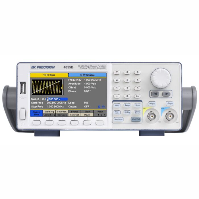 B&K Precision 4055B Function/Arbitrary Waveform Generator, 60MHz, 2-Channel