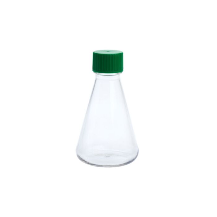 Celltreat 229808 500mL Erlenmeyer Flask, Solid Cap, Plain Bottom, PETG, Sterile