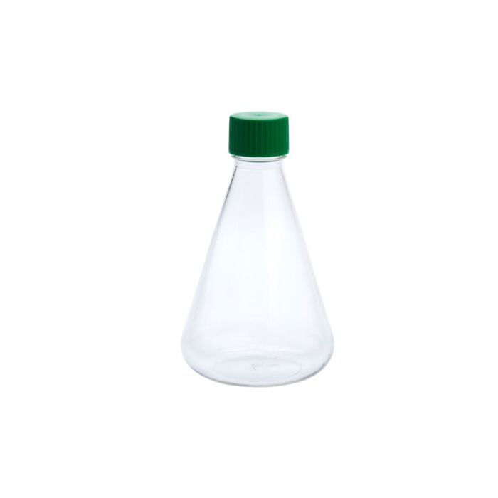 Celltreat 229812 1000mL Erlenmeyer Flask, Solid Cap, Plain Bottom,PETG,Sterile