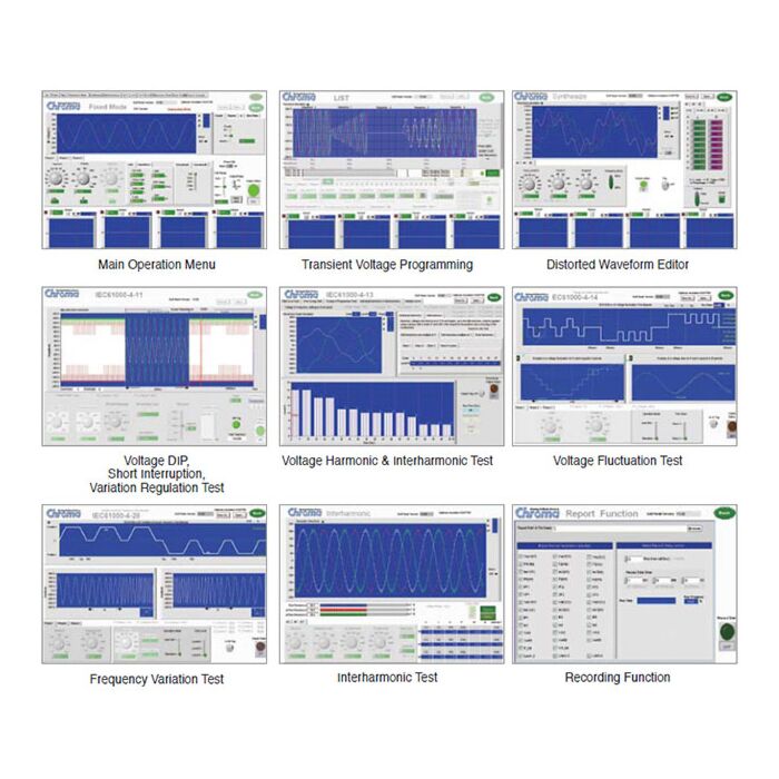 Chroma 10656 for Rent, SoftPanels for Chroma 61500 & 61600 series AC Sources