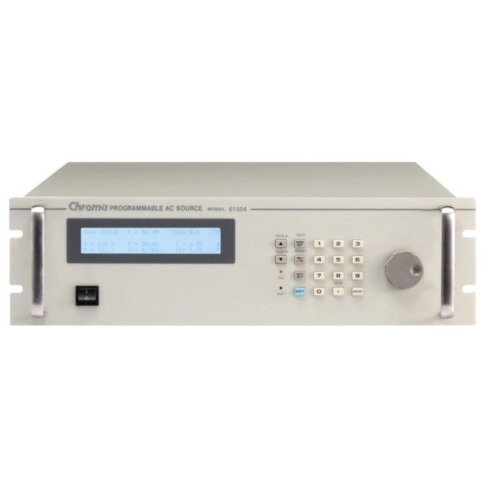 Chroma 61505 for Rent, AC Source, 0 to 300V, 15 to 1kHz, 4kVA, 1 Phase