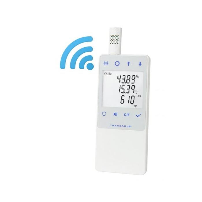 Control Company 6529 Wi-Fi Datalogging Barometer/Rh with Remote Notification