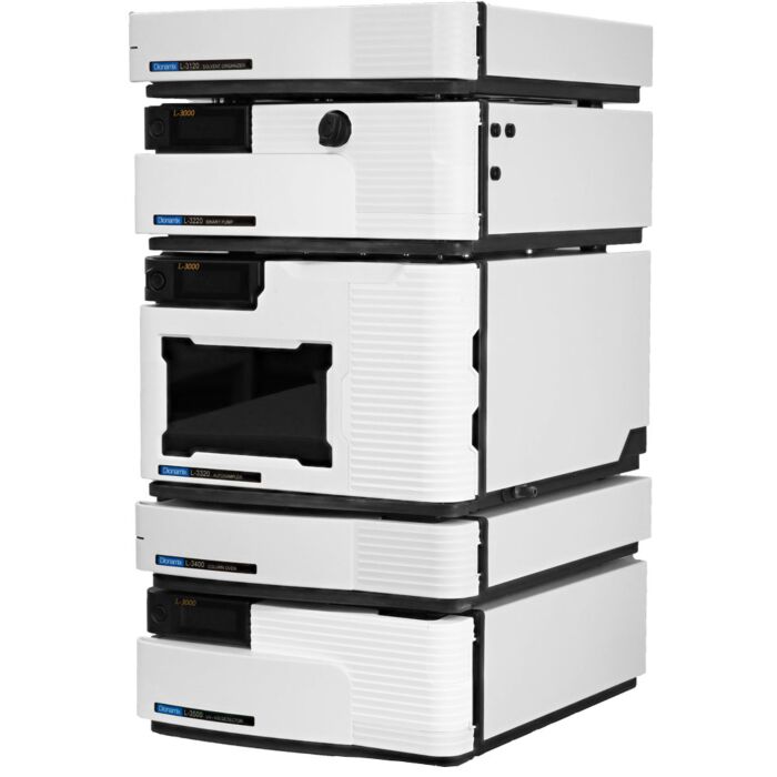 HPLC with Binary Pump, Solvent Organizer, Autosampler, Column Thermostat and UV-VIS Detector