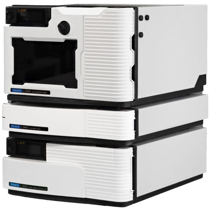 HPLC with Quaternary Pump, Manual Injector, Column Thermostat and DAD Detector