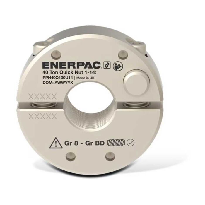 Enerpac PPH40Q100U14 Quick nut, imperial, 1"-14 internal thread, for PPH40