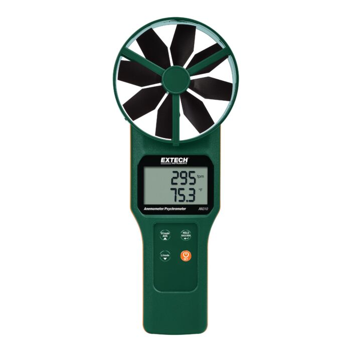 Extech AN310 Large Vane CFM/CMM Anemometer/Psychrometer