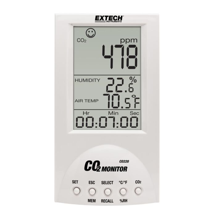 Extech CO220 Desktop Indoor Air Quality, CO2
