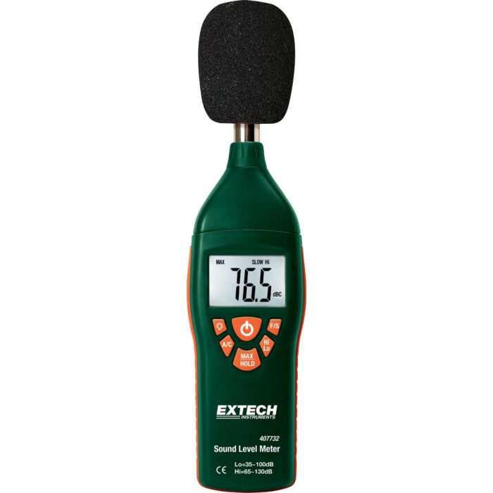 Extech 407732 Sound Level Meter with NIST Certificate