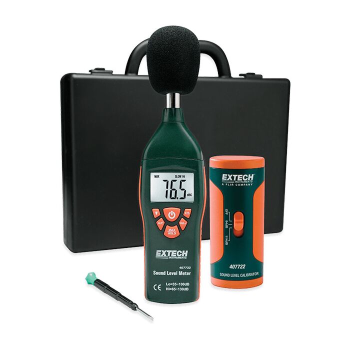 Extech 407732-KIT Sound Level Meter Kit with NIST Certificate