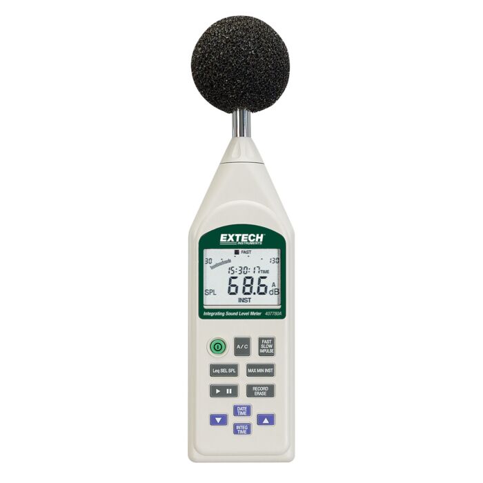 Extech 407780A Sound Level Meter with NIST Certificate