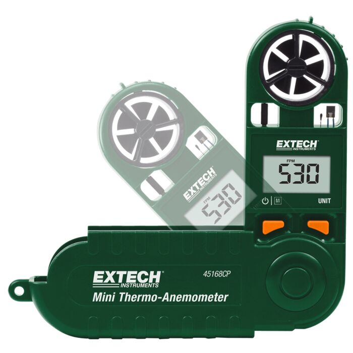 Extech 45168CP Mini Thermo-Anemometer with Built-in Compass
