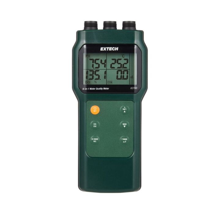 Extech EC700 6-in-1 Water Quality Meter with 3 Probes